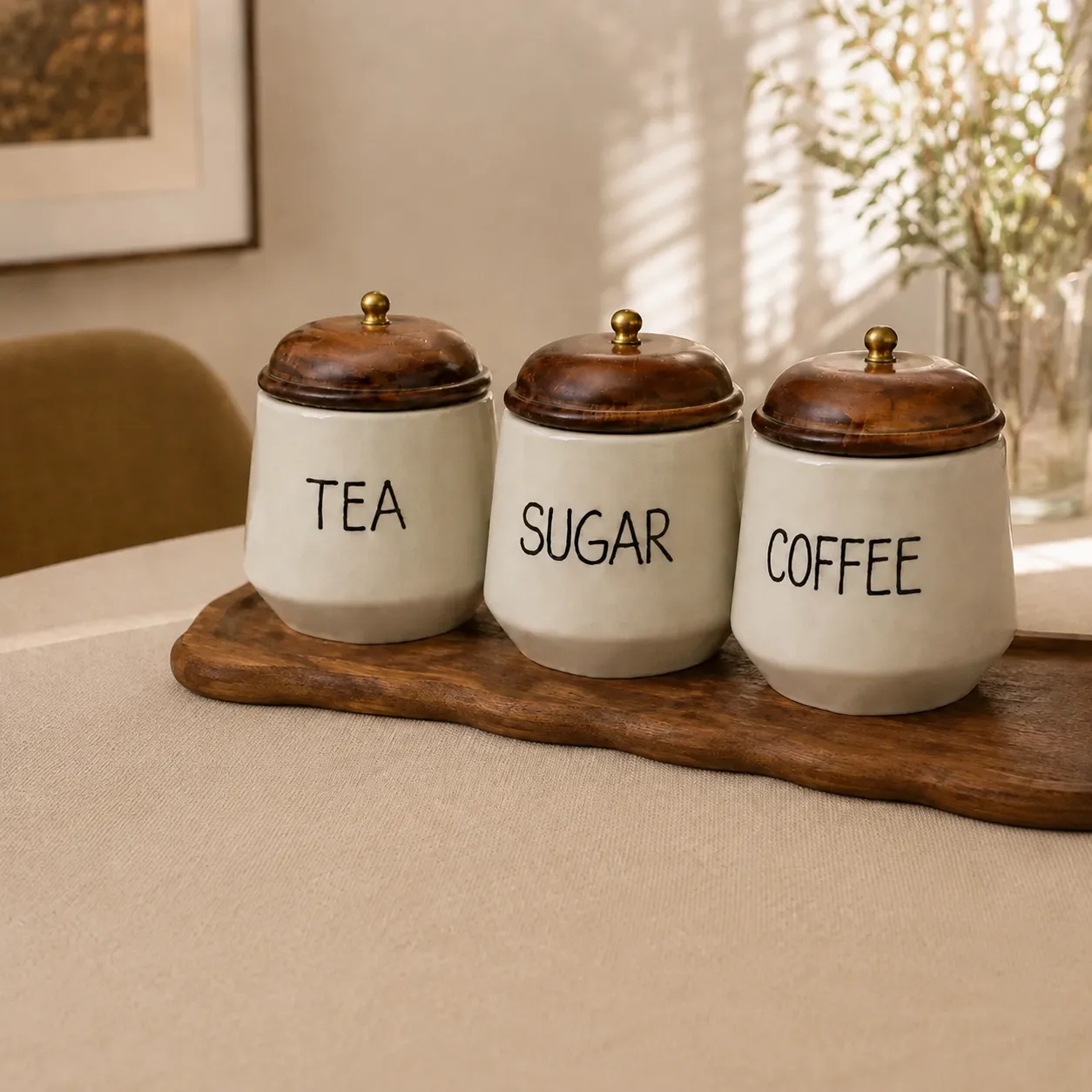 TEA, COFFEE,SUGAR JAR - Image 2