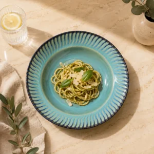 OLIVE GREEN PASTA PLATE