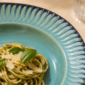 OLIVE GREEN PASTA PLATE