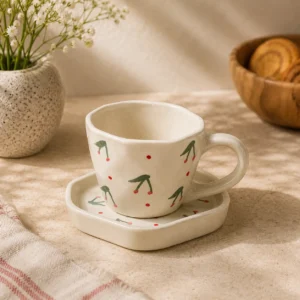 CHERRY CUP AND SAUCER