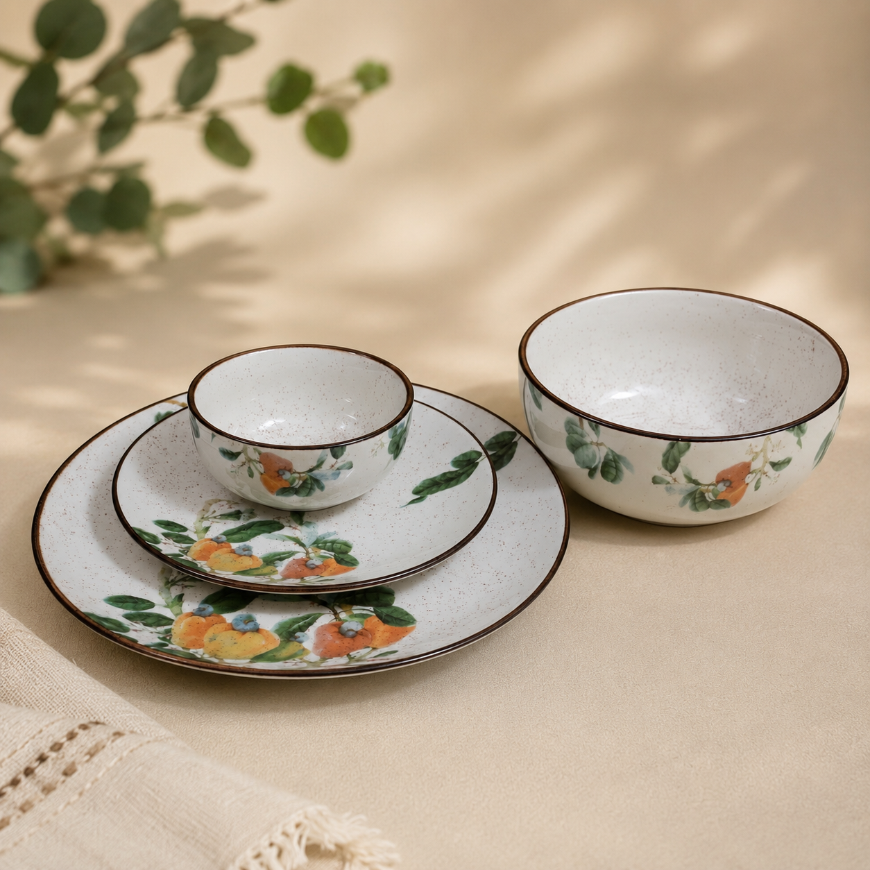 CASHEWNUT IVORY DINNER SET