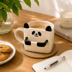 PANDA MUG WITH COOKIE HOLDER