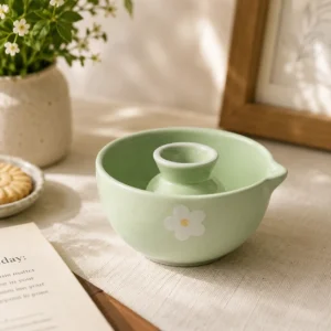 GREEN FLORAL MATCHA SET