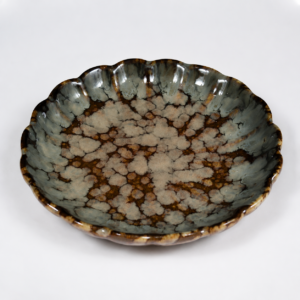 EMBER AND HONEY BROWN SNACK/DESSERT PLATE