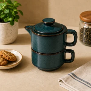 THE BLEU TEA POT SET
