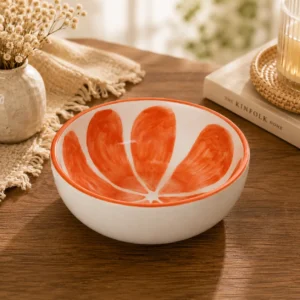 ORANGE  SNACK BOWL